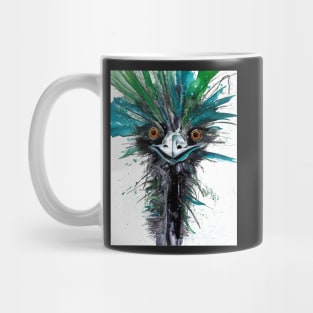 Ostrich in colours. Mug